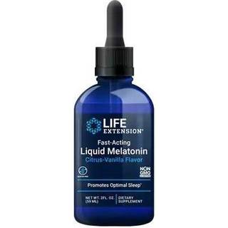 Hurtigtvirkende flydende melatonin, citrus-vanilje - 59 ml
