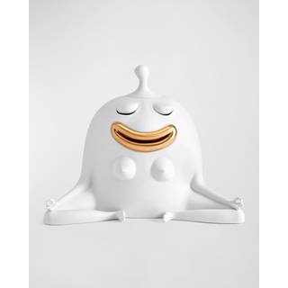 L'Objet Candlelight And Scents - 'Haas Meditator' incense burner in white porcelain