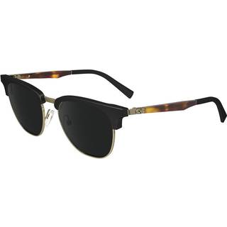 Ferragamo Mand SF307S 011 Solbriller Metal Sort Grå Geometrisk Normal Normal