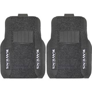 Fanmats - 13791 NFL Baltimore Ravens Nylon Face Deluxe Car Mat Black 20 """" X27 """"