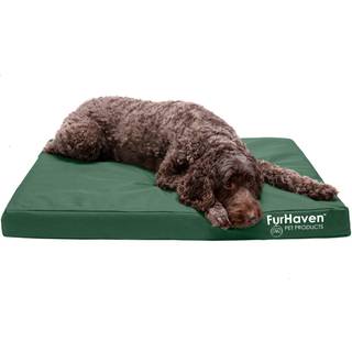 Furhaven vandafvisende ortop?disk hundeseng til store/mellemstore hunde m/aftageligt vaskbart d?ksel til hunde op til 55 lbs - indend?rs/udend?rs