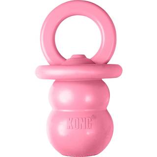 Kong Puppy Binkie - Pacifier Dog Legetøj til hvalpe - Sendbart Chew Legetøj til hvalpetid - Holdbar naturgummi Hund Toy Toy For Tandhing hvalp -