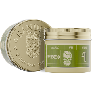 Bandido Aqua 4 Wax Green - Pomade-stil hold til normalt hår, nem påføring og formgivning, maskulin duft, sexet
