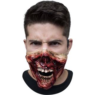 Zombie Halbmaske aus Latex