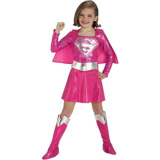 Pink Supergirl Child's Costume Medium