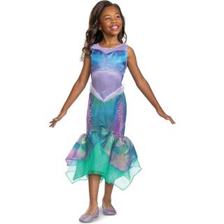 Ariel-kostume til b?rn officiel Disney The Little Mermaid Live Action Costume Child St?rrelse stor (10-12)