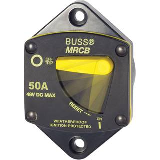 Automatsikring Blue Sea Systems Circuit Breaker 187 Panel Mount, 50 A, M8, 48 V DC