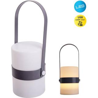 LED-dekorationslampe Neo, batteri, grå
