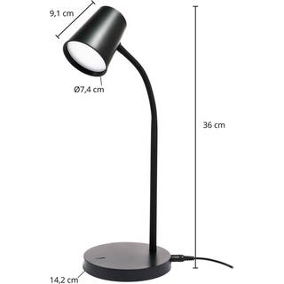 Lindby - Ailina LED Bordlampe Black