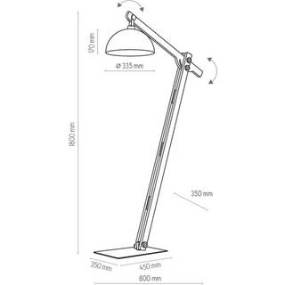 Envostar - Stort Gulvlampe Wood