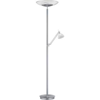 LED-gulvlampe Findus, 2 lyskilder, nikkel