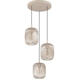 Romazzina hængelampe, Ø 46 cm, sandfarvet, 3 lyskilder, stål