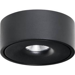 Arcchio LED-loftlampe Rotari, Ø 12 cm, op & ned, sort