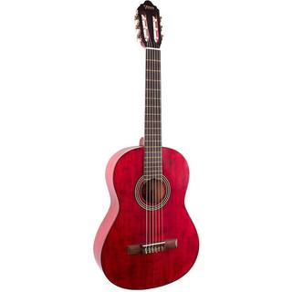 Valencia VC204 4/4 Transparent Wine Red Klassisk guitar
