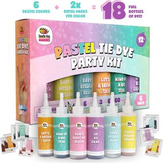 Pastel Tie Dye Kit til store grupper DIY Tie Dye Kit Tie Dye Kit Party Supplies Girls Tie Dye Shirt Tye Die Kits For Voksne Tye Dye Kits 18 Fuld