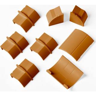 D-LINE Adapter Kit 22x22mm 8 Pieces Oak Coloured