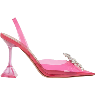 Amina Muaddi Rosie embellished PVC pumps - pink - EU 36.5
