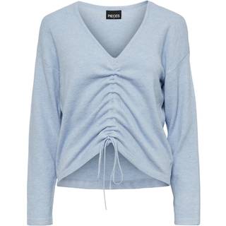 Nandi V-Neck Strik - Kentucky Blue - Dame - M - PIECES