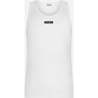 Dolce&Gabbana Logo cotton-blend top - white - M