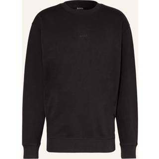 BOSS Orange Herren Sweatshirt schwarz unifarben