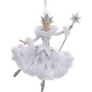 Kurt Adler Snedronningen ballerina-ornament - Elegant vintage-inspireret julemindegave