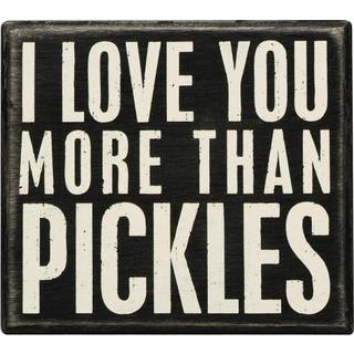 Primitiver af Kathy 19177 Classic Box Sign Flere pickles