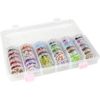 Everything Mary Large Plastic Bead Storage Organizer Box 28 krukker - containere til perler og forsyninger - Arrang?rer til h?ndv?rkskunstmaleri
