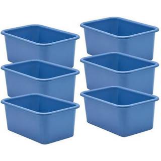 Skiferbl? lille plast opbevaringsbinpakke p? 6
