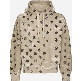 Dolce&Gabbana DG printed cotton hoodie - beige - EU 46