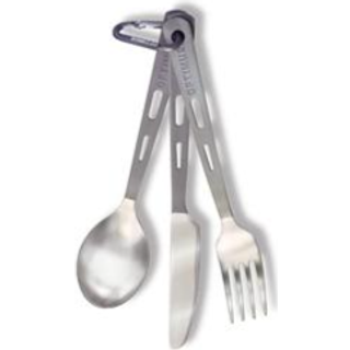 Optimus Titanium 3-piece Cutlery Set Titanium, OneSize