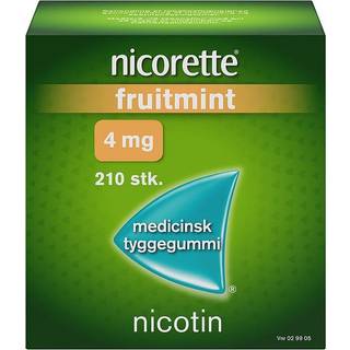 Nicorette Fruitmint 4 mg Medicinsk Tyggegummi (210 stk.)