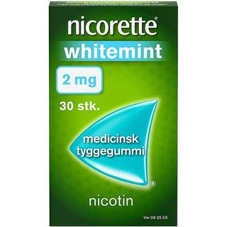 Nicorette Whitemint 2 mg Medicinsk Tyggegummi (30 stk)