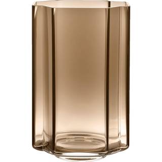 Louise Roe Funki Asymmetric Vase 34 Cm Røg - Vaser Mundblæst Glas Smoke - 10161-3-21