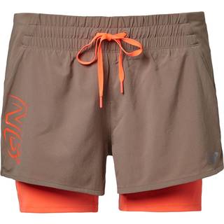 New balance printed impact run 2 in1 short dame