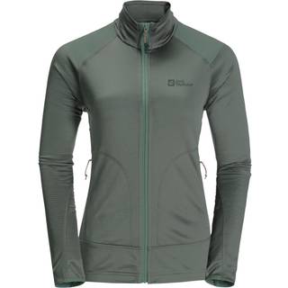 Jack Wolfskin Women's Kammweg Full Zip Picnic Green, XS
