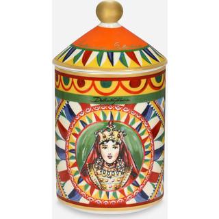 Dolce&Gabbana Casa Candlelight And Scents - 'Carretto' porcelain scented candle, wild jasmine, red lid in Red Porcelain