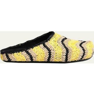Marni x No Vacancy Inn woven mules - yellow - EU 41