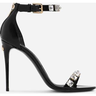 Dolce&Gabbana Embellished patent leather sandals - black - EU 40.5
