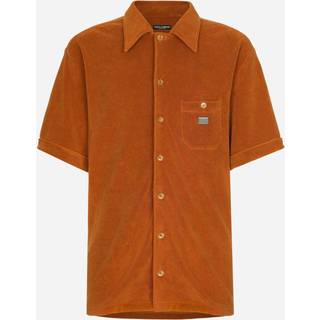 Dolce&Gabbana Terry bowling shirt - orange - EU 41