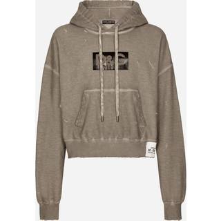Dolce&Gabbana Logo cotton jersey hoodie - black - EU 52