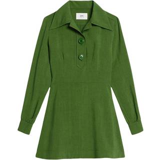 Ami Paris Silk-blend minidress - green - S
