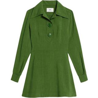 Ami Paris Silk-blend minidress - green - S