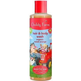 Childs Farm Hair & Body Wash Hår- og kropsvask emulsion til børn Sweet Orange 250 ml - 250 ml