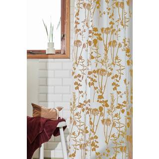 Compliments badeforhæng bloom m. ringe mustard 140x200cm