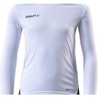 Pro Control Impact LS Tee Jr - White