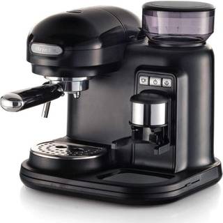 Moderna Espressomaskine med kaffekværn, sort