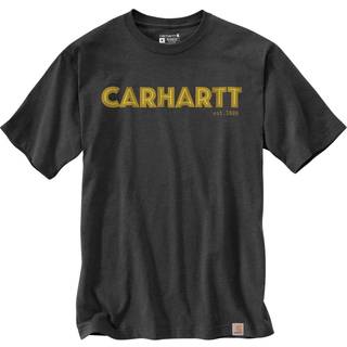 CARHARTT T-shirt Logo Graphic S/S CARBON HEATHER - S