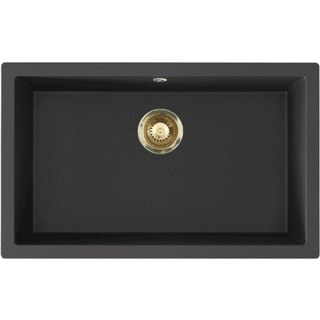 Lavabo Jupiter 800 køkkenvask, 75,6x46,6 cm, sort