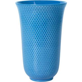 Lyngby Porcelæn Rhombe vase 20 cm Blå