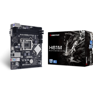BIOSTAR H61MHV3 Bundkort - Intel H61 Express - Intel LGA1155 socket - DDR3L (Low Voltage) RAM - Micro-ATX